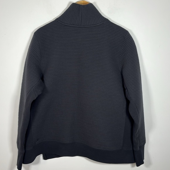 All in Motion Black High Neck Sweater XXL Zip Side Ribbed Sweatshirt Warm Comfy - Picture 6 of 7